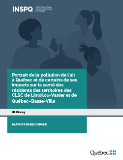 Portrait de la pollution de l’air à Québec et de certains de ses impacts sur la santé des résidents des territoires des CLSC de Limoilou-Vanier et de Québec–Basse-Ville